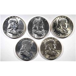 GEM BU FRANKLIN HALF DOLLARS: 1961,