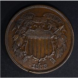 1868 PROOF 2 CENT CH PR