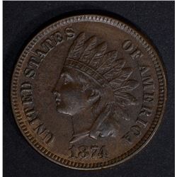 1874 INDIAN CENT AU