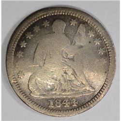 1844-O SEATED LIBERTY  HALF DIME  G-VG