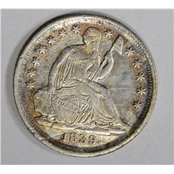 1839-O SEATED LIBERTY HALF DIME  XF