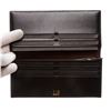 Image 7 : Dunhill Black Leather Bi-Fold Long Wallet