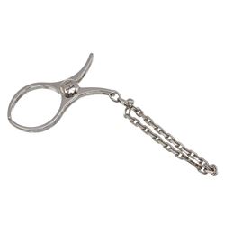 Hermes Palladium Plated Filou Glove Clip