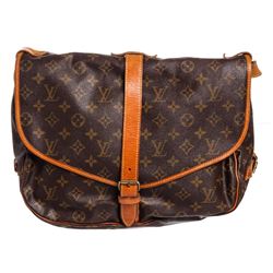 Louis Vuitton Monogram Canvas Leather Saumur 35 cm Messenger Bag