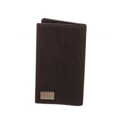 Bvlgari Black Vinyl Leather Bifold Wallet