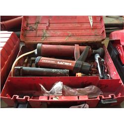 LOT OF HILTI CAULKING GUNS WITH CASE