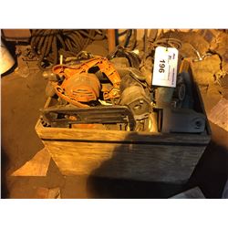 BOX OF ASSORTED POWER TOOL PARTS