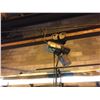 Image 1 : 1 TON ELECTRIC CRANE WITH CONTROLS, COMES WITH BEAM, BUYER RESPONSIBLE FOR DISASSEMBLY