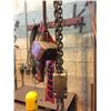 Image 2 : 1 TON ELECTRIC CRANE WITH CONTROLS, COMES WITH BEAM, BUYER RESPONSIBLE FOR DISASSEMBLY