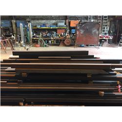 LARGE QUANTITY OF METAL BARS, BEAMS AND PIPE