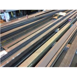 LARGE QUANTITY OF ASSORTED STEEL BEAMS