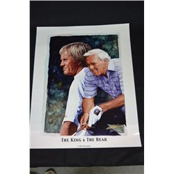 1997 Glen Green - "The King & The Bear" Golf Poster