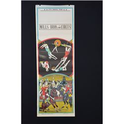 Vintage Circus Poster - Mills Bros. 3 Ring Circus - (Circa 1966)