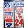 Image 1 : 2 Clyde Beaty Circus Posters