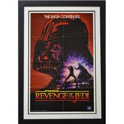 ORIGINAL "Revenge of the Jedi" (1983) 1-sheet Poster - Version 1 (NO DATE)!