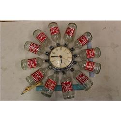 Vintage Hand Made "The Pop Shoppe" Wall Clock