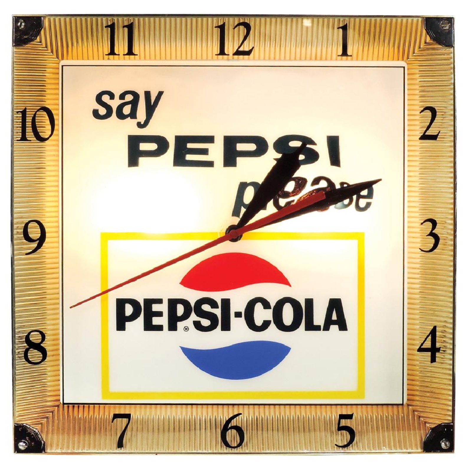 Vintage Pepsi Clock at Isla Lascelles blog