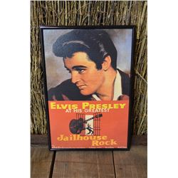 Framed Elvis Poster