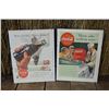 Image 1 : 2 - Framed Coca-Cola Advertising