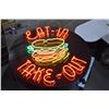 Image 1 : LARGE Neon Food Sign - 5' Dia.