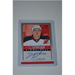 2009-10 O-Pee-Chee Signatures #SCL David Clarkson