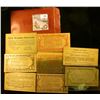 Image 2 : (8) Different rectangular Wooden Nickels dating 1938-1954 including Henry & Floyd County, Iowa.