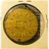 Image 2 : Ferguson 565 Rock Valley, Iowa Good For 50c in Trade Token, Brass, EF.