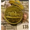 Image 2 : Brass Badge missing Pin-back "Souvenir", "Iowa State Fair/Aug./24-31/1906/Des Moines". Valued years 