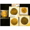 Image 1 : (5) Different Iowa Centennial Medals, all brass. Includes Walnut, Willey, Holstein, Leland, & Winfie