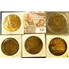 Image 2 : (5) Different Iowa Centennial Medals, all brass. Includes Stuart, Beaconsfield, Springville, Clarion
