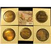Image 2 : (5) Different Iowa Quasquicentennial Medals, Includes: West Bend, Victor, Ridgeway, Tipton, & Ricevi