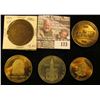 Image 1 : (5) Different Iowa Quasquicentennial Medals, Includes: Adel, Ottumwa, Tipton, Quasqueton, & Denison,