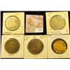Image 1 : (5) Different Iowa Quasquicentennial Medals, Includes: Adel, Tipton, Shellsburg, Waverly, & Northwoo