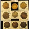 Image 1 : (9) different 1976 Bicentennial medals from various Iowa Towns, includes: Pottawattamie County, Radc