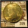 Image 1 : 1925 P U.S. Peace Silver Dollar, Choice Gem BU.
