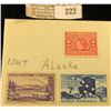 Image 1 : Three Alaska Commemorative Stamps, two are unsigned.