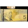 Image 1 : 2008 Bank of Canada Five Dollar Banknote, depicts Hockey players on a frozen pond. Some inking.