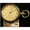 Image 1 : Elgin National Watch Company Men's Open face Pocket Watch with Engraved Elk Silverode case. Movement