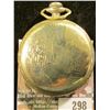 Image 2 : Elgin National Watch Company Men's Open face Pocket Watch with Engraved Oak Leaf design Silverode ca