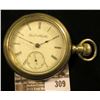 Image 1 : "Elgin National Watch Co." silver-colored Open Face Pocket Watch Silver Ode case Philadelphia Watch 