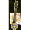 Image 1 : Watch Fob with leather strap "INT.COM Y.M.C.A. Pat'd Feb.16, 1897", Spirit, Mind, Body on Triangle S
