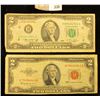 Image 1 : Series 1953C $2 U.S. Note "Red Seal" & Series 1976 $2 Federal Reserve Note.