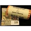 Image 1 : Solid Date Roll of Gem BU 2008 James Monroe Presidential Dollars in Mint sealed wrapper. Believed to