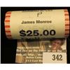 Image 1 : Solid Date Roll of Gem BU 2008 James Monroe Presidential Dollars in Mint sealed wrapper. Believed to