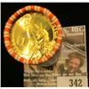 Image 2 : Solid Date Roll of Gem BU 2008 James Monroe Presidential Dollars in Mint sealed wrapper. Believed to