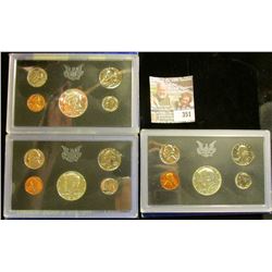 1968 S, 69 S, & 70 S Silver U.S. Proof Sets. All original as issued. CDN bid is $19.70.