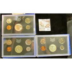 1968 S, 69 S, & 70 S Silver U.S. Proof Sets. All original as issued. CDN bid is $19.70.