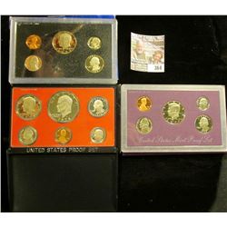 1978 S, 83 S, & 90 S U.S. Proof Sets. All original as issued. CDN bid is $11.75.