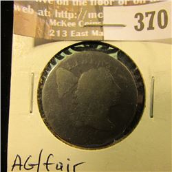 1796 Large Cent, AG/Fair.