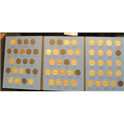 Partial Set of 44 different circulated Buffalo Nickels 1913-1938 in a blue Whitman folder.